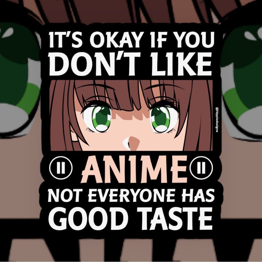 Anime Girl Glossy Sticker
